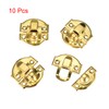 sourcing map Box Latch, Retro Style Small Size Golden Decorative