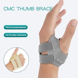 CMC Soporte para Pulgar, Mano Izquierda CMC Articulación Pulgar Soporte para Artritis con Forma de Restricción de Memoria Férula Estabilizador de Articulación CMC Ortesis (M)