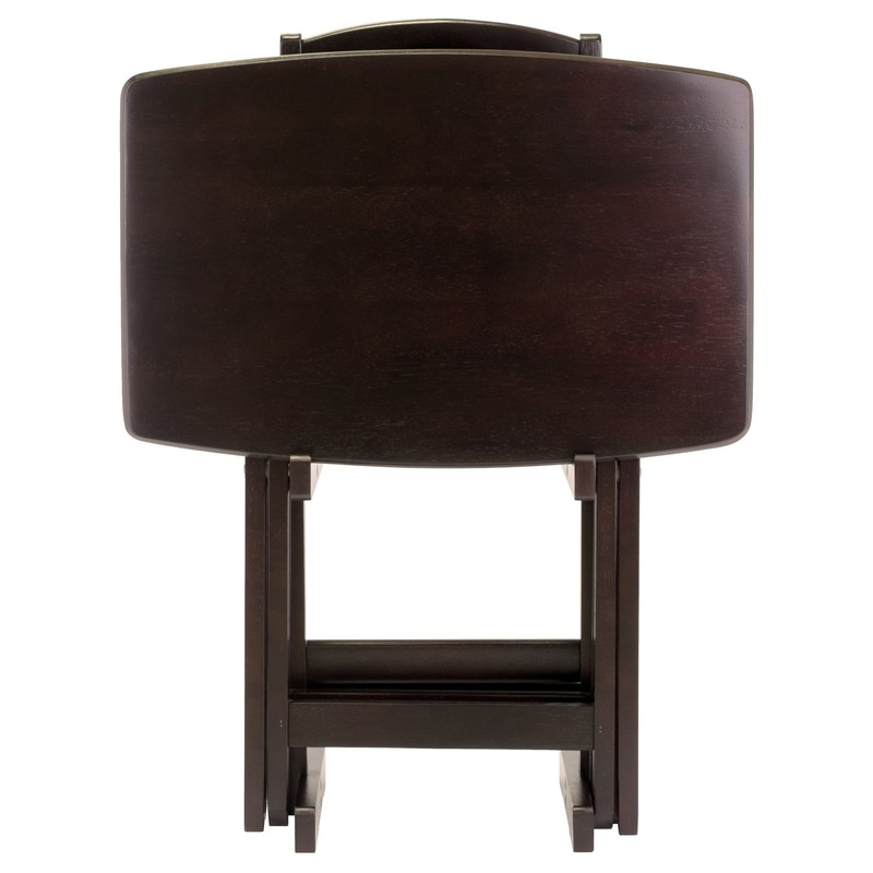 Winsome Dylan Snack Table Set with Stand, for Living Room,