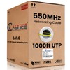 CAT6 Plenum Cable 1000ft (CMP) | UTP, 550MHz, 23AWG, 4Pair