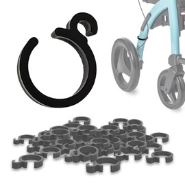 LITEMATIRA 8 Pcs Rollator Brake Clip Replacement, Universal Brake Clamp Holder & Brake Lock Clip for Rollator Walker, Transport Chair & Mobility Equipment, 1"