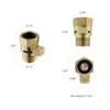 Brushed Gold Water Flow Control Valve, 1/2" Shower Head with