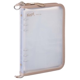 Raymay Fujii KP52SB Binder Kept Multi-Storage File, 6 Holes, A5, Sand Beige