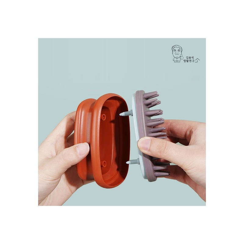 DK Korea [Pack of 2] Duol Hair Scalp Brush Scalp
