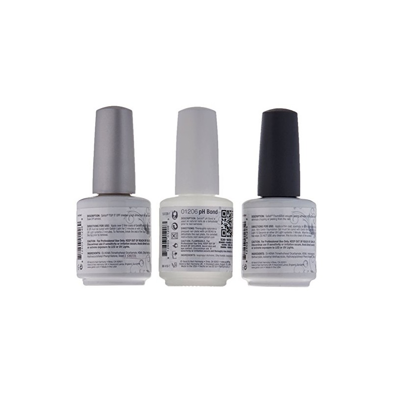 Gelish Base Top Coat Gel Harmony Nail, Salon UV, Manicure