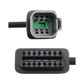 Motorcycle 6 Pin OBD Diagnostic Cable Adapter, CAN OBD2 OBDII Diagnostic Tool Fit for BRP Moto ATV UTV Motorcycle Bike Clut, 6Pin to 16Pin