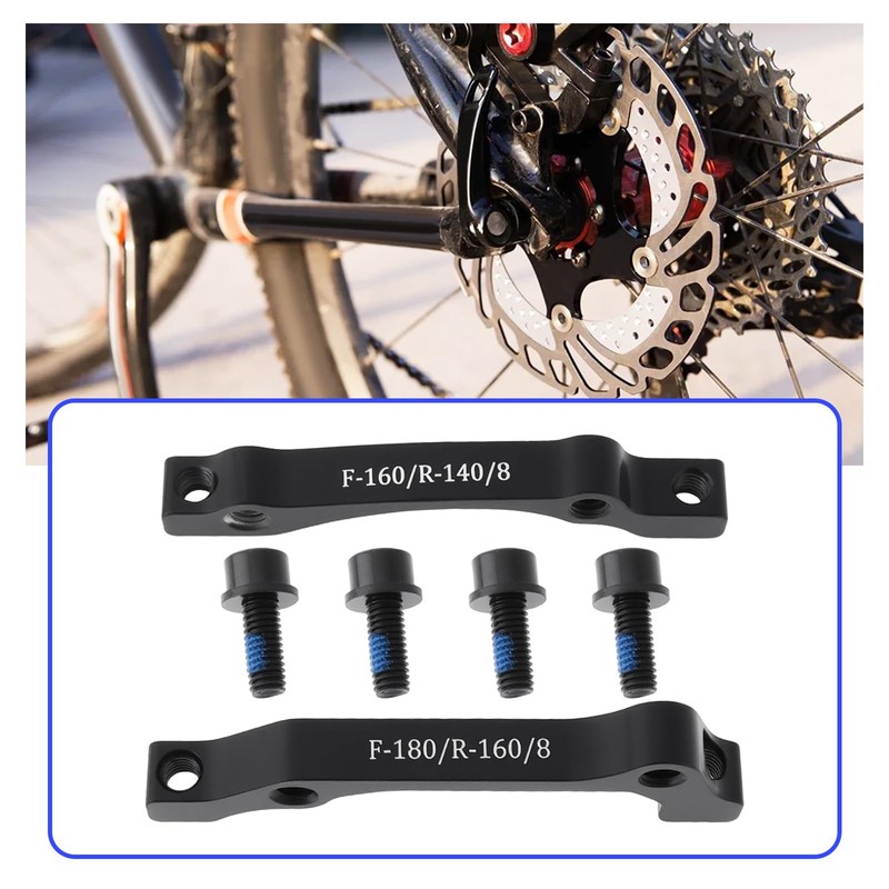 EMSea 2Pcs Rear Front Fork Mount Disc Brake Caliper Mount