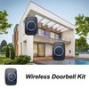 Wireless Doorbell Kit 38 Ringtones Door Bell Ringer 3 Levels