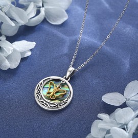 ZIPPICE Women's 925 Sterling Silver Pendant Necklace Jewellery Gift for Women Girls Mother, Sterling Silver