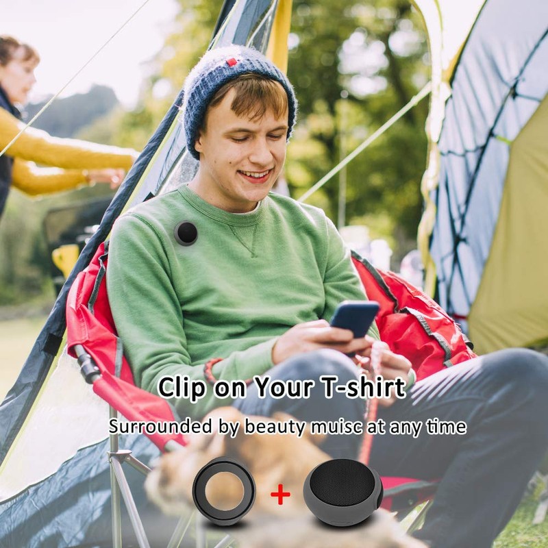 ANCwear Mini Bluetooth Speaker Wireless, Wearable Portable Speaker Waterproof IPX6,