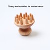 Wood Mushroom Massager Promote Circulation Clear Meridians Portable Manual Massage