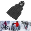Heated Vest Three Level Temperature Adjustment Waterproof Black Electric Heating