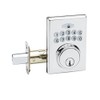 Copper Creek DBF3410PS Square Electronic Keypad Deadbolt, Polished Stainless