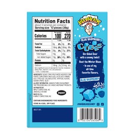 Impact Confections - WARHEADS Winter Blue Raspberry Cubes - 3.0 oz Theater Box - 2 pack