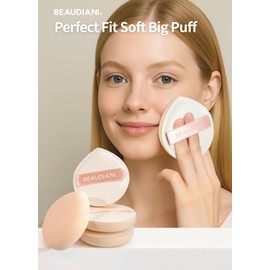 Perfect Fit Soft Big Puff – Premium XL Rubycell Makeup Applicator for Seamless Coverage & Flawless Skin – Ultra-Soft, Hygienic, Dense Cushion