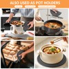 Silicone Trivet Mats 3 Pack Heat Resistant Pot Holders, Multipurpose