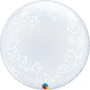 PIONEER BALLOON COMPANY Qualatex 24" Fancy Filigree Deco Bubble