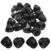 Hordion 1/4-20 Black Acorn Cap Nuts, 304 Stainless Steel Acorn