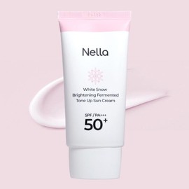 NellaFantasia 하얀눈 광채 발효 톤업 선크림 50g White Snow Glow Fermented Tone-Up Sun Cream 50g