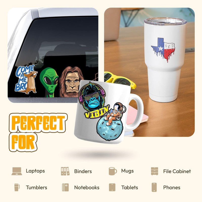 Never Say Never Minivan Vinyl Decal Funny Bumper Sticker 3.5"x5"