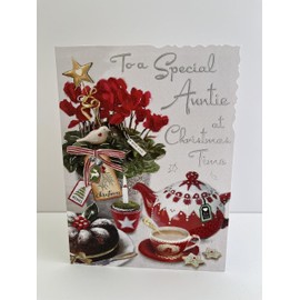 Jonny Javelin Special Auntie At Christmas Time Card