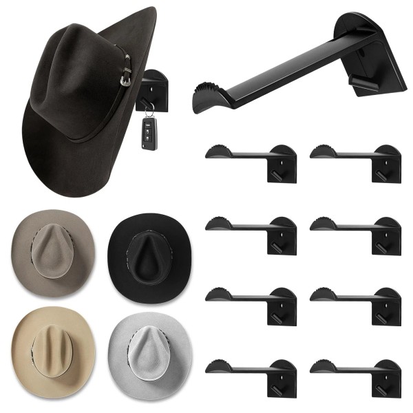 Selftek 2.9 Inch Cowboy Hat Rack for Wall - 8