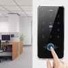 Keyless Entry Door Keypad, Touch Screen Fingerprint Password Card Reader