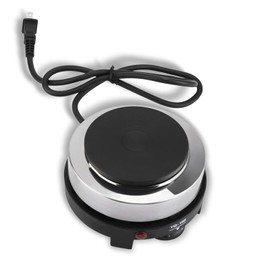 Portable Stove, 500W Small Hot Plates For Cooking - Single Electric Flat Cast Iron Heating Plate