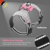 Rhinestone Dog Harness Bowtie,Reflective Cute Bling Sparkling Soft Diamonds Cat
