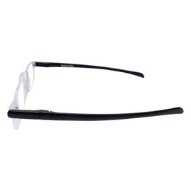 TFReaders Twist Flat Folding Reading Glasses in Matte Black +1.00