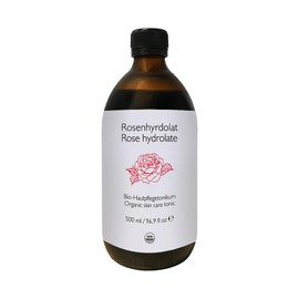 Rose Hydrolate 500 ml Natural Skin and Hair Care (500 ml (Pack of 1)