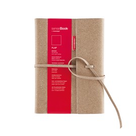 Transotype senseBook Medium Leather Flap Blank Notebook