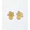 Unbranded Beads African Old Turkana Brass Coil Pendants