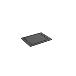 Woll Cut & Serve Chopping Board, 25 x 19 cm, 7 mm High, FSC Certified Paper Composite, BPA and VOC Free, Heat Resistant up to 175°C, Dishwasher Safe, Matte Black
