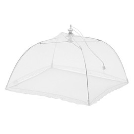 Avanti Square Net Food Cover, 30 cm Diameter White