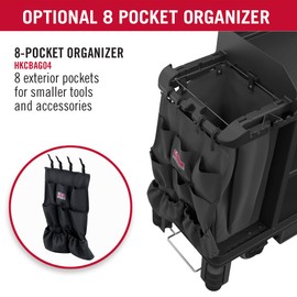 Suncast Commercial 8 Pocket Organizer Bag for Housekeeping Carts