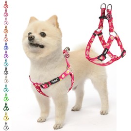 PUPTECK Dog Harness, Stray Tag, Dog Harness, Throat Friendly Harness, Pet Supplies, Dog Harness, Adjustable, Easy to Put on and Take Off, Lightweight, Breathable, Comfortable, Low Strain, Durable