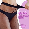 OrbiflexY Women’s 15D Sheer Pantyhose High Waist with Rhombus Lattice
