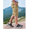 YGREYG Mens Cargo Shorts Long Capri Below The Knee Shorts
