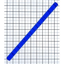 3/4" Diameter x 36" Long Blue Clear Translucent Extruded Acrylic Rod - 19mm