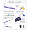 VCELINK RJ45 Crimp Tool, All-In-One Ethernet Crimper for CAT7/CAT6A/CAT6/CAT5E/CAT5, No