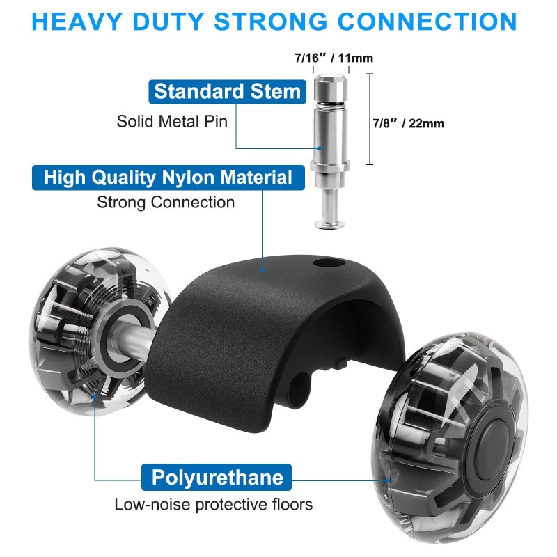 AONELAS Office Chair Caster Wheels (Set of 5),Heavy-Duty Chair Wheels