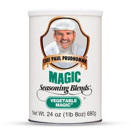 Chef Paul Magic Seasonings Blends Vegetable Magic Seasoning | No MSG & Preservatives | Kosher, Halal Certified | Perfect for Vegetable, Eggs & More | All-Purpose Vegetable Seasoning | 24 oz (Pack of 1)