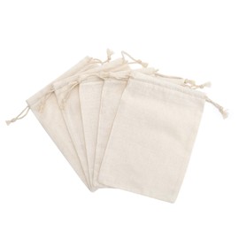 Tendwarm 20 Pieces 8x10 Inches Cotton Drawstring Bags Reusable Muslin Sachet Bag for Party Wedding Storage Home Supplies