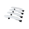 HUYILUN0104 1 Lot 4 Doors White Exterior Door Handle Compatible