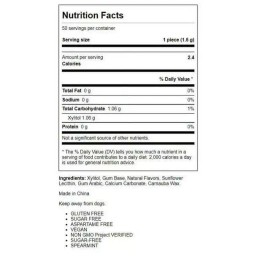 Epic Dental Sweetened Spearmint Chewing Gum with 45% Xylitol Sugar Free 50 Count