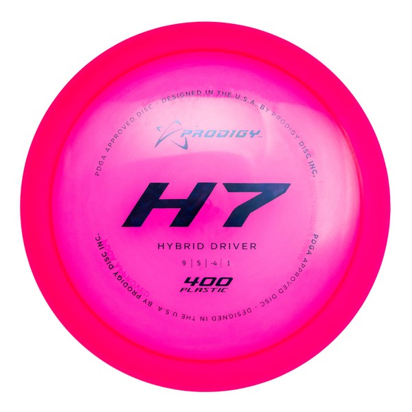 Prodigy Disc 400 H7 | Very Understable Disc Golf Driver | Easy Distance with Understable Flight | Durable 400 Plastic | Great Beginner Disc Golf Fairway Driver | 170-176g | Colors May Vary