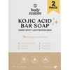Body Restore Kojic Acid Soap, (Fragrance Free 2 Pack), with Vitamin C,E, Shea Butter, Collagen, Hyaluronic Acid, Turmeric, Retinol For Dark Spots, All Natural Soap Bar, Paraben Free