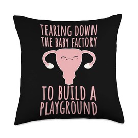 Funny Post Hysterectomy Surgery Recovery Recovery Hysterectomy Survivor Uterus Removal Throw Pillow, 18x18, Multicolor