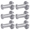 Anni 6 Piece Stainless Steel Wall Hanging Hooks Screw Type